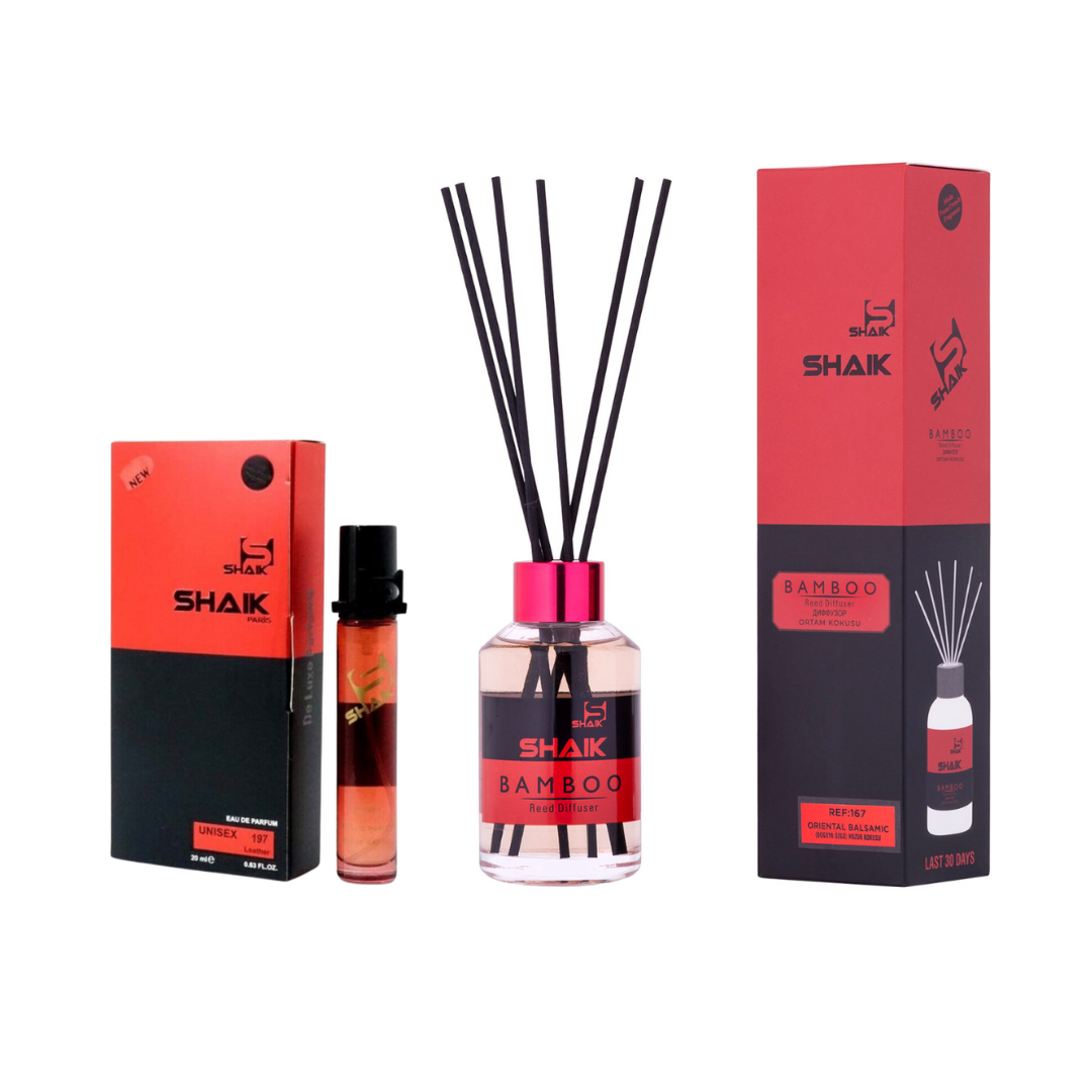 SHAIK mājas smaržu un parfimērijas komplekts Baccarat (iedvesmojoties no Kurkdijan Baccarat Rouage 540)