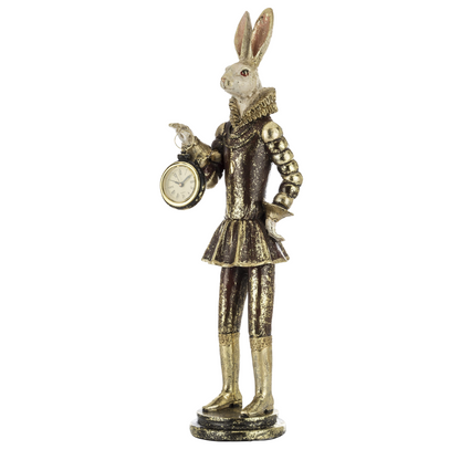Figūrėlė triušis su laikrodžiu 155349